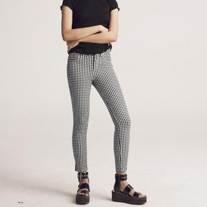 rag & bone Gingham Black & White Capri Pants